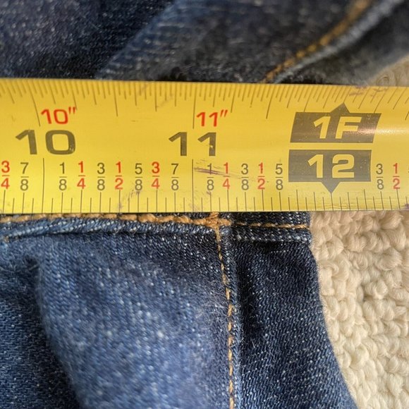 Levis 501 Men's Blue Jeans - Button Fly Straight Leg Denim - 34 X 36 Dark Wash - Picture 9 of 16